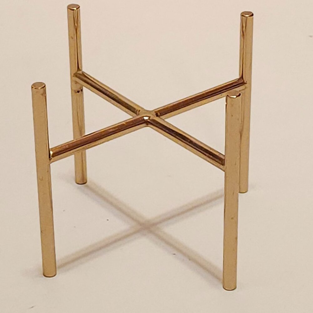 Bath and Body Works Three Wick Candle Holder Gold